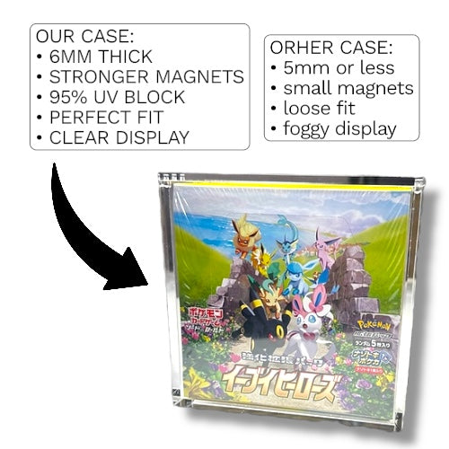 Acrylic Display Case Japanese Pokemon Booster Box