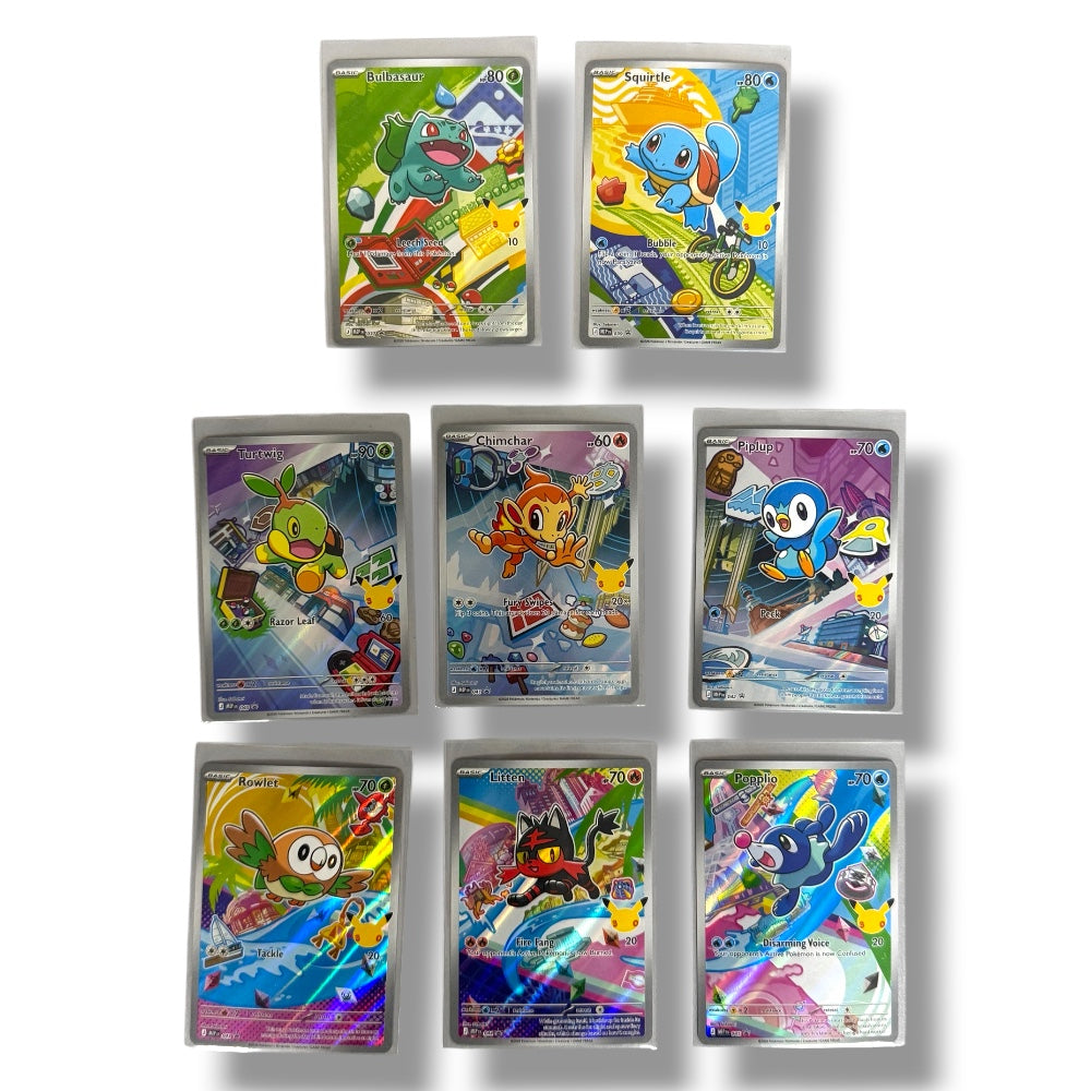 Anniversary  Pokémon TCG First Partner Illustration Collection 30th Anniversary Promo Singles