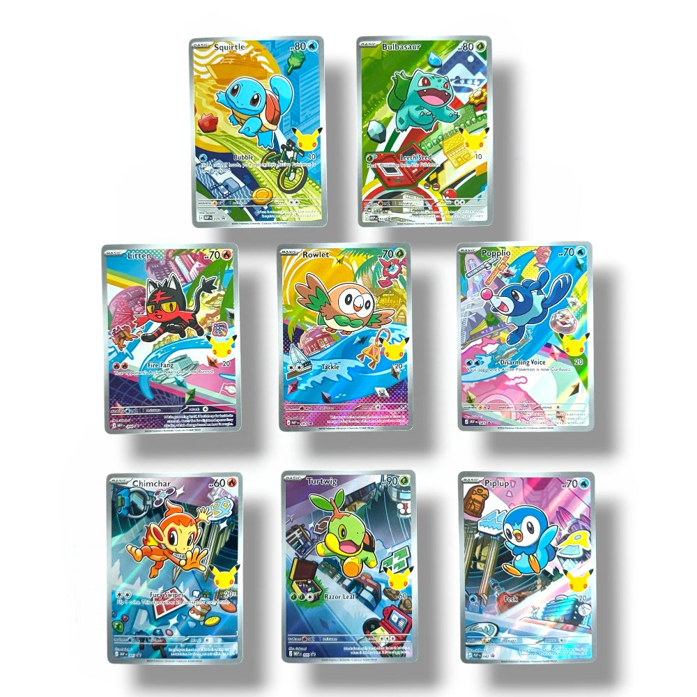 Anniversary  Pokémon TCG First Partner Illustration Collection 30th Anniversary Promo Singles