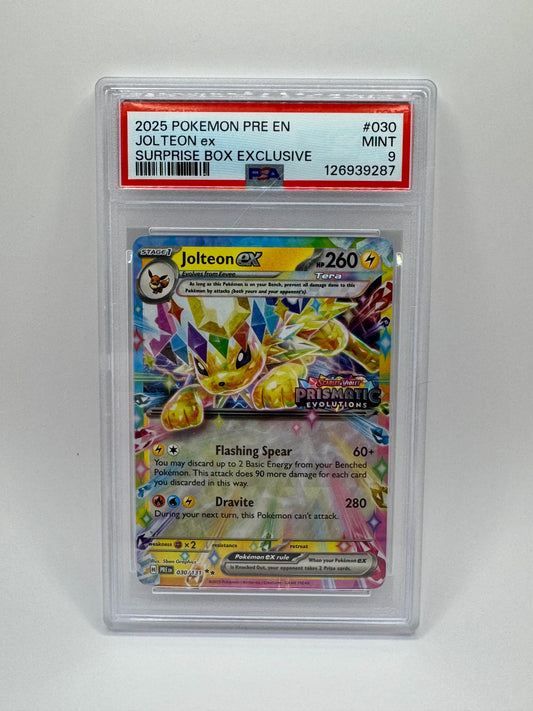 Jolteon EX Prismatic Evolutions Stamp 030/131 PSA 9