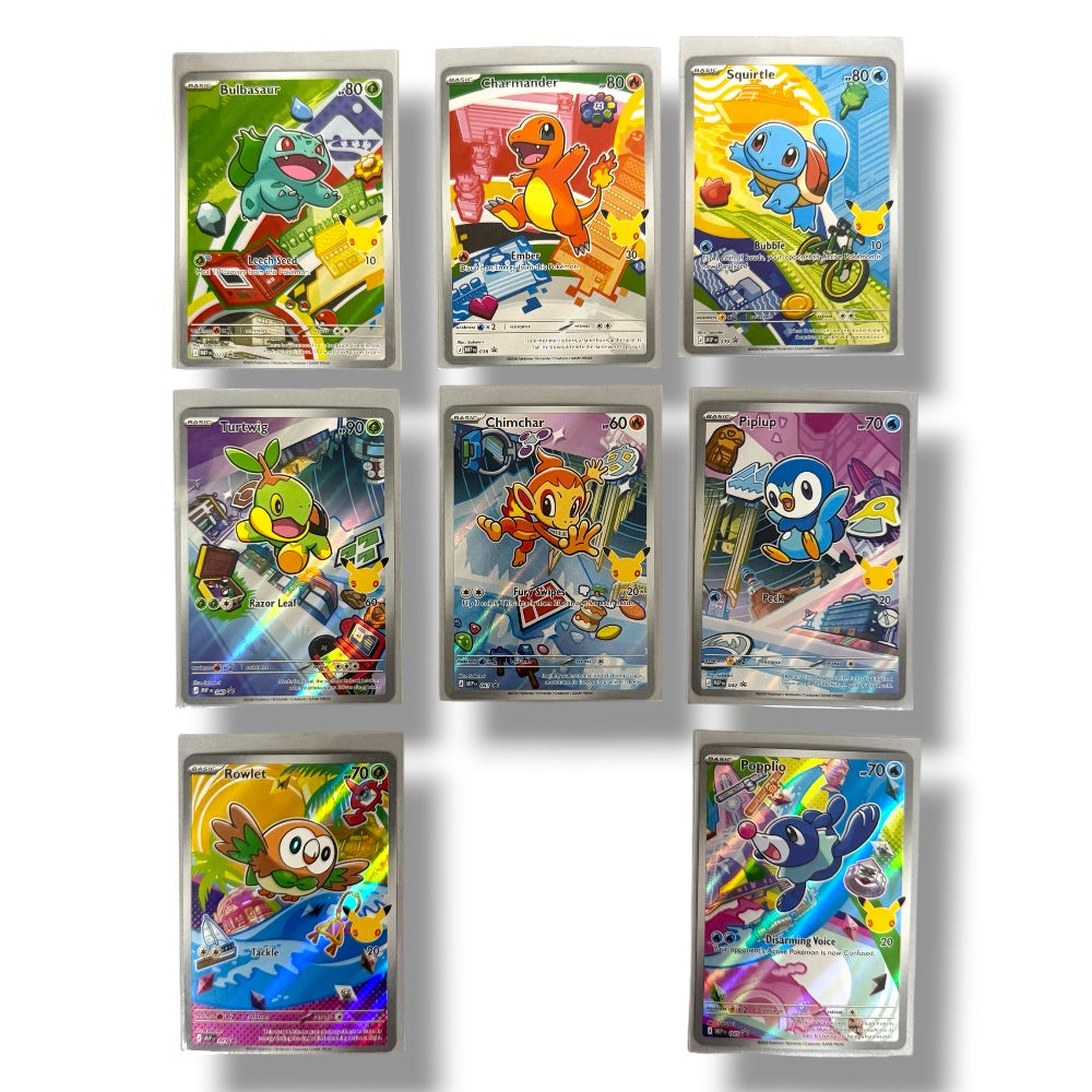 Anniversary  Pokémon TCG First Partner Illustration Collection 30th Anniversary Promo Singles