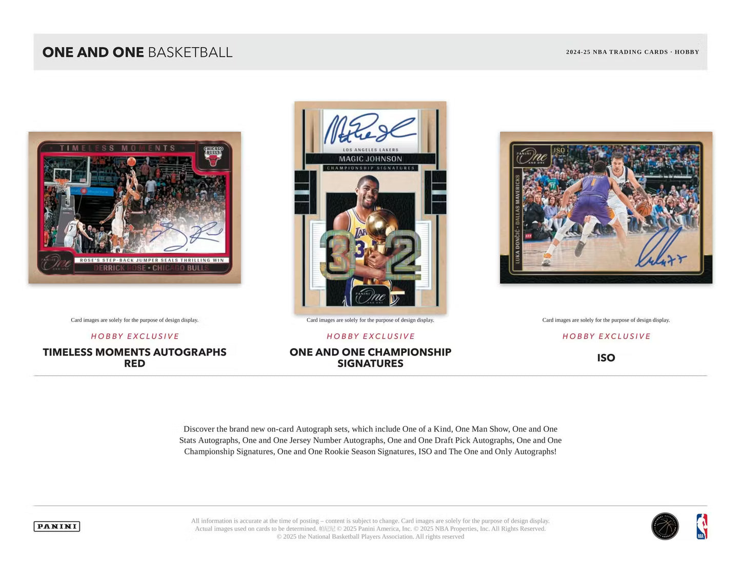 2024-25 Panini One and One NBA Trading Card Box (Hobby)