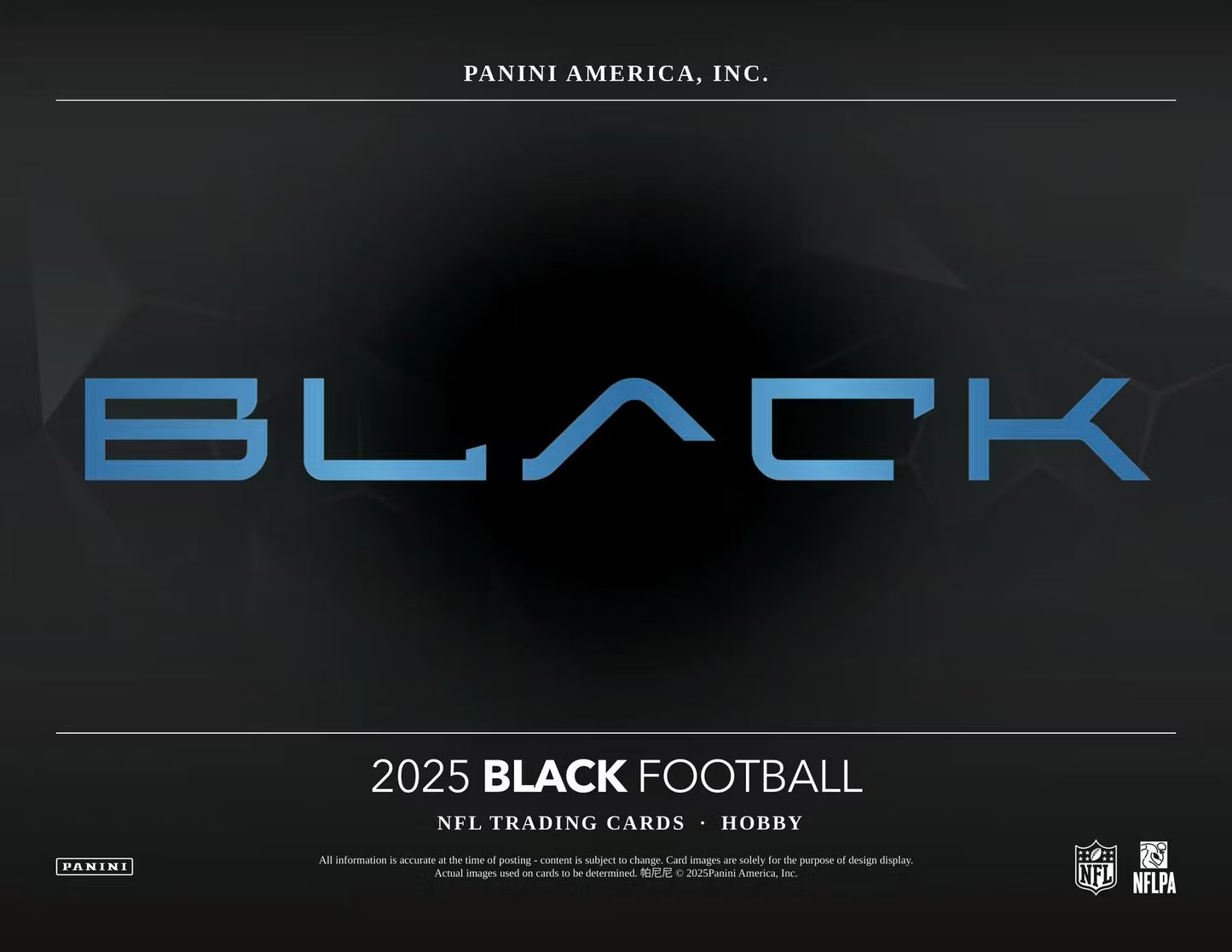 2025 Panini Black Football Hobby Box