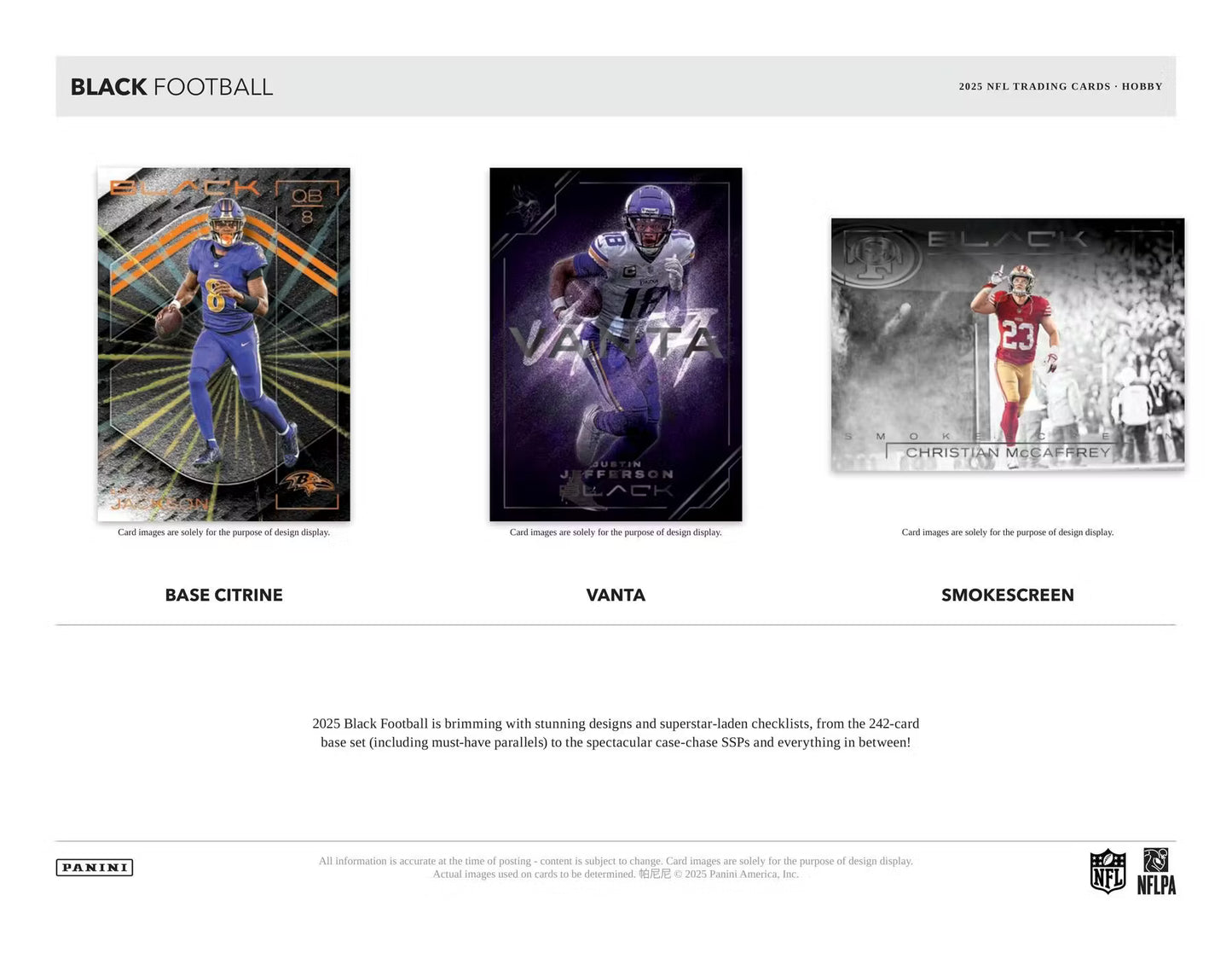 2025 Panini Black Football Hobby Box