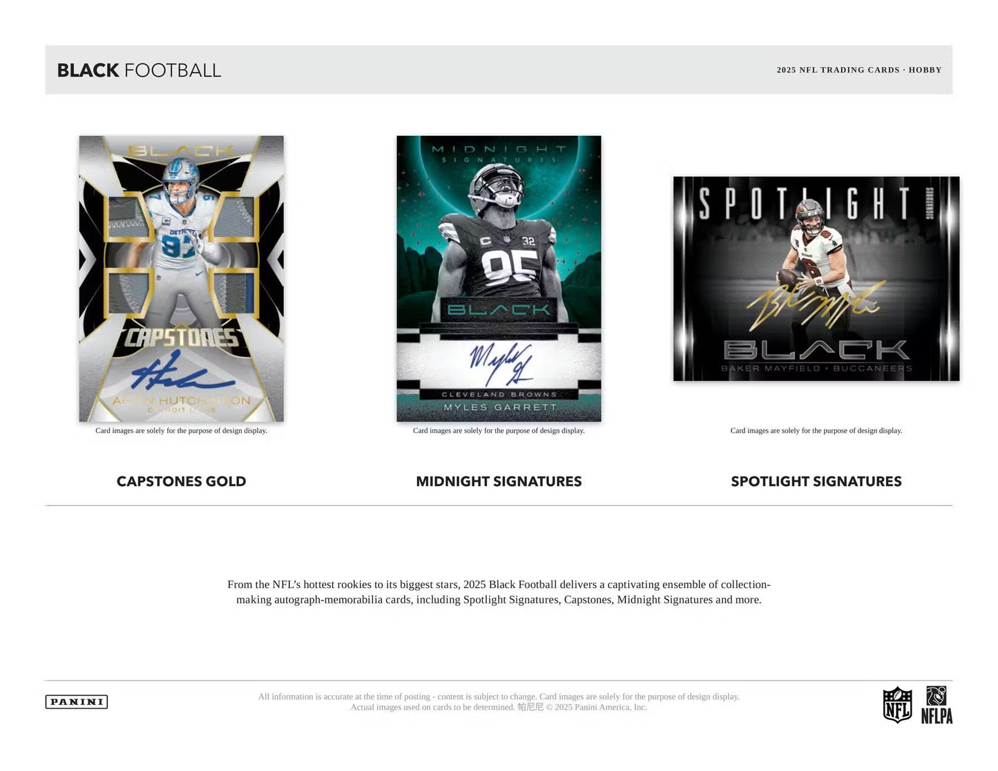 2025 Panini Black Football Hobby Box