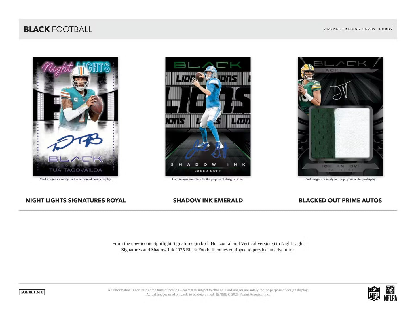 2025 Panini Black Football Hobby Box