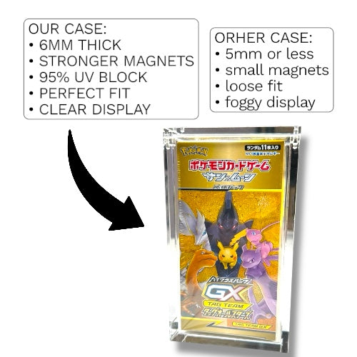 Acrylic Display Case For Japanese Pokemon High Class Booster Box