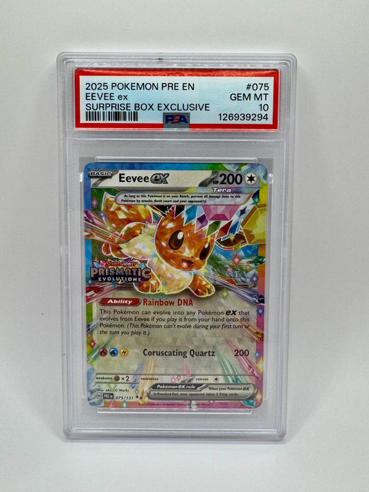 Eevee EX Prismatic Evolutions Stamp 075/131 PSA 10