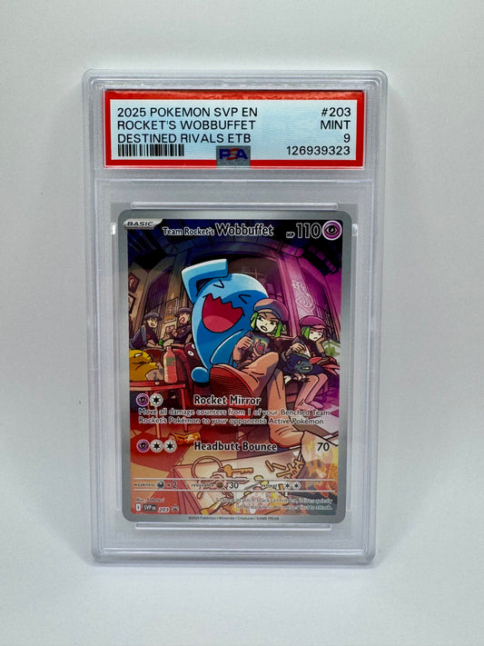 Team Rocket’s Wobbuffet 203 Promo PSA 9