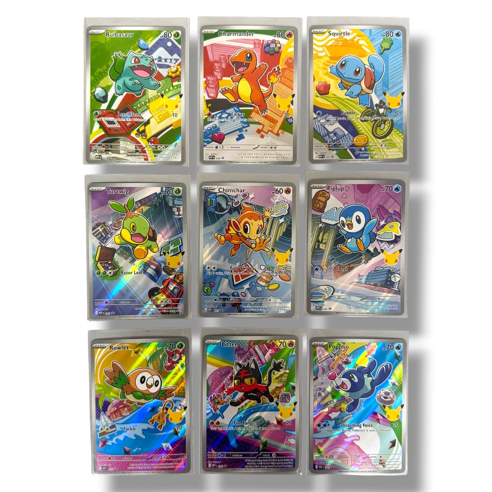 Anniversary  Pokémon TCG First Partner Illustration Collection 30th Anniversary Promo Singles