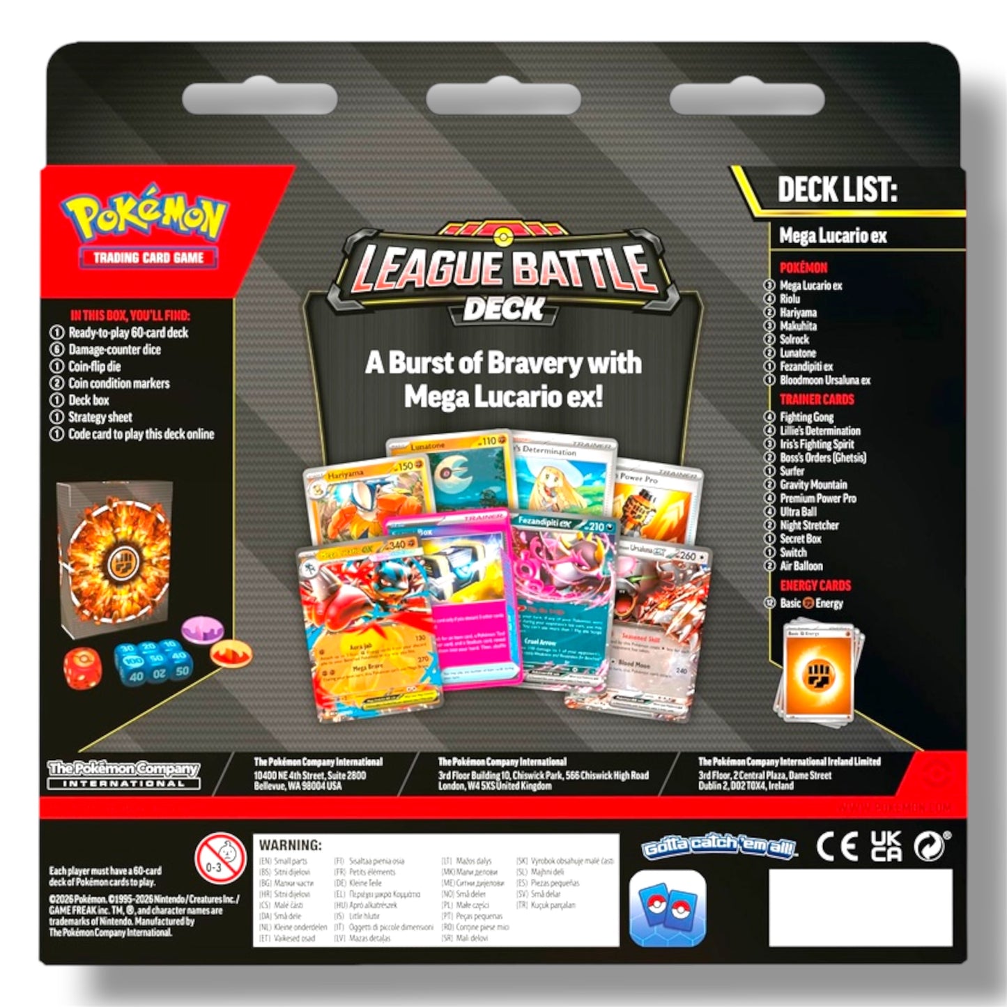 Mega Lucario ex League Battle Deck