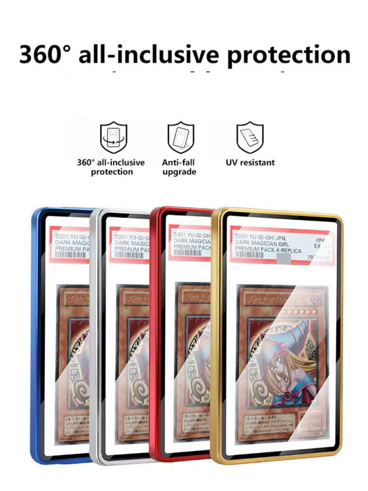 Premium Graded Card Case UV Protection, Magnetic, Aluminum