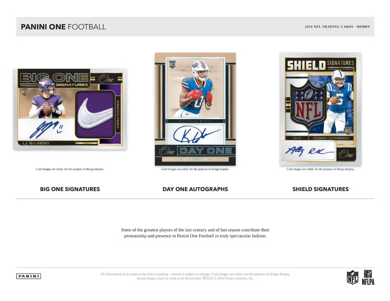 2024 Panini One Football Hobby Box