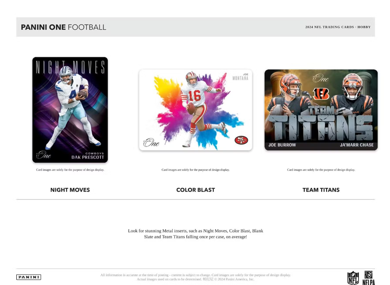 2024 Panini One Football Hobby Box